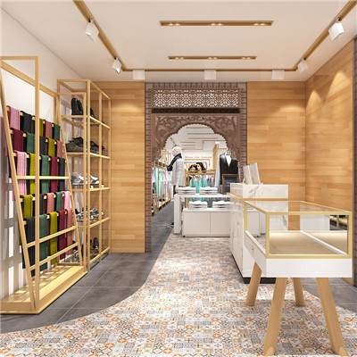 Middle east stylish clothes store display shelves (9)