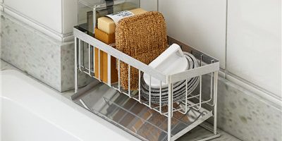 Collapsible storage wire kitchen mini shelf (4)