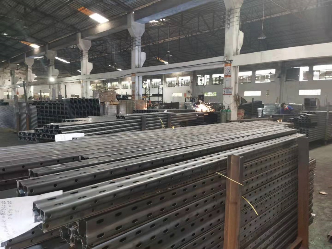 Slotted Rack Upright Fabrication and Welding